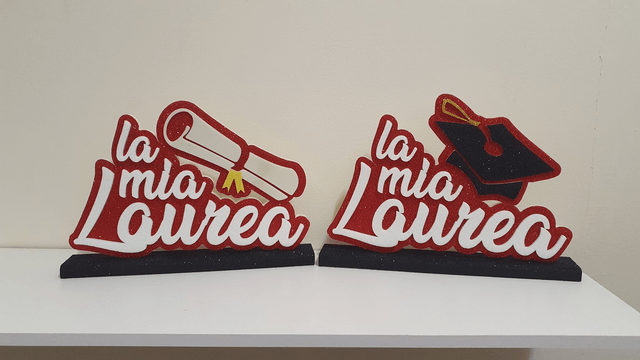 Scritta La mia laurea