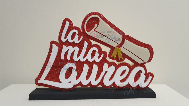 Scritta La mia laurea