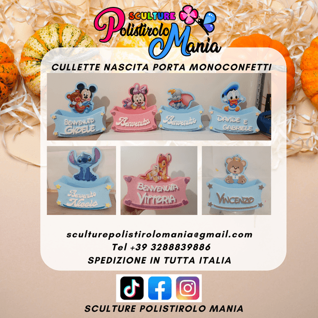 Culla Porta Monoconfetti Per Nascita