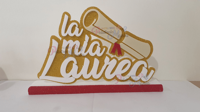 Scritta La mia laurea
